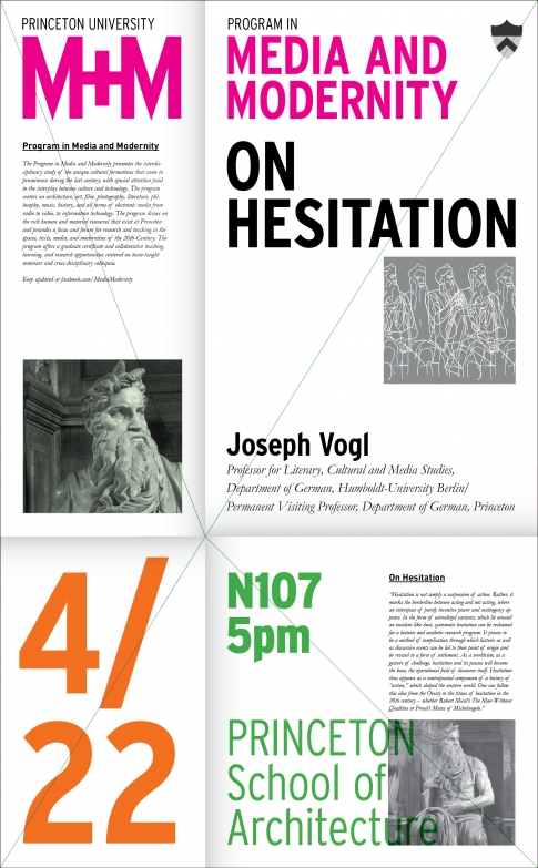 M+M Lecture: Joseph Vogl
