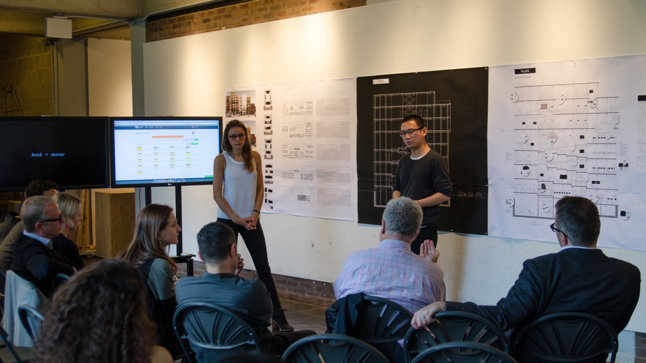 Lindsey May and Fei Wang present in Alejandro Zaera-Polo's Design Studio.