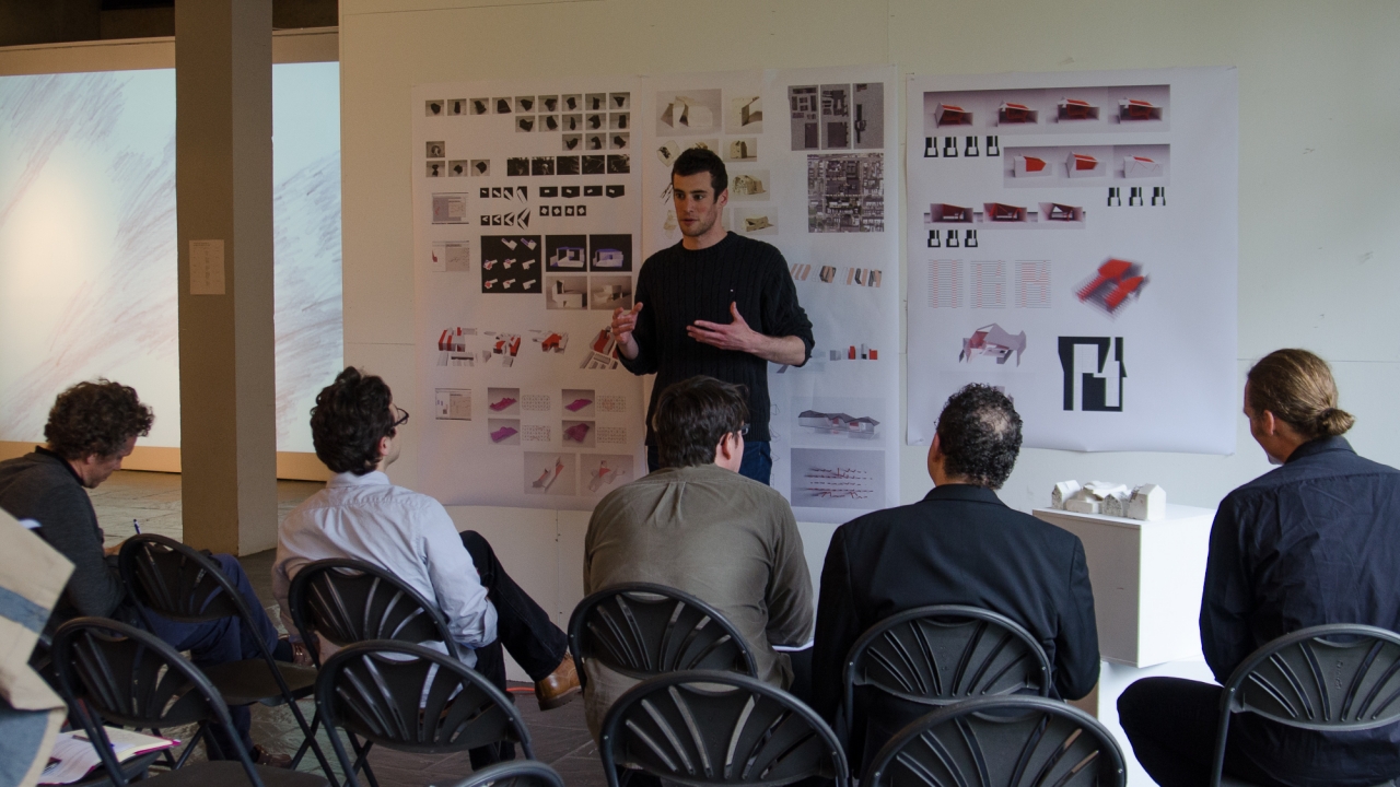 Justin Davidson presents in Axel Kilian's Design Studio.